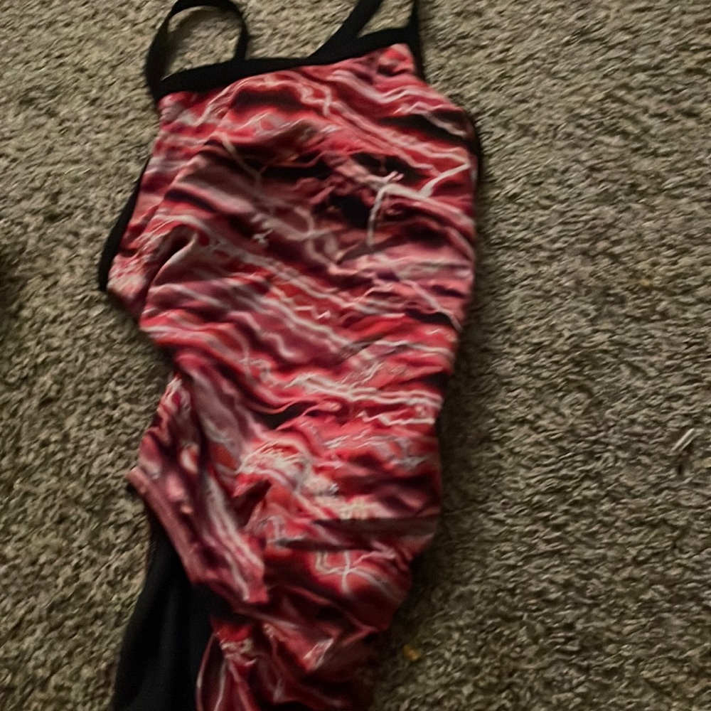pink lightning swim suit